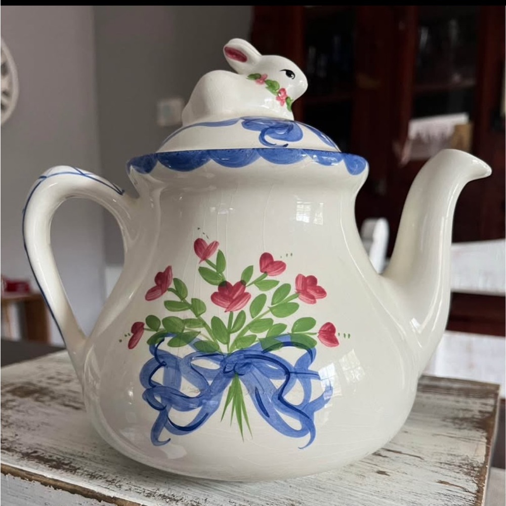Ceramic Rabbit  Teapot 1996